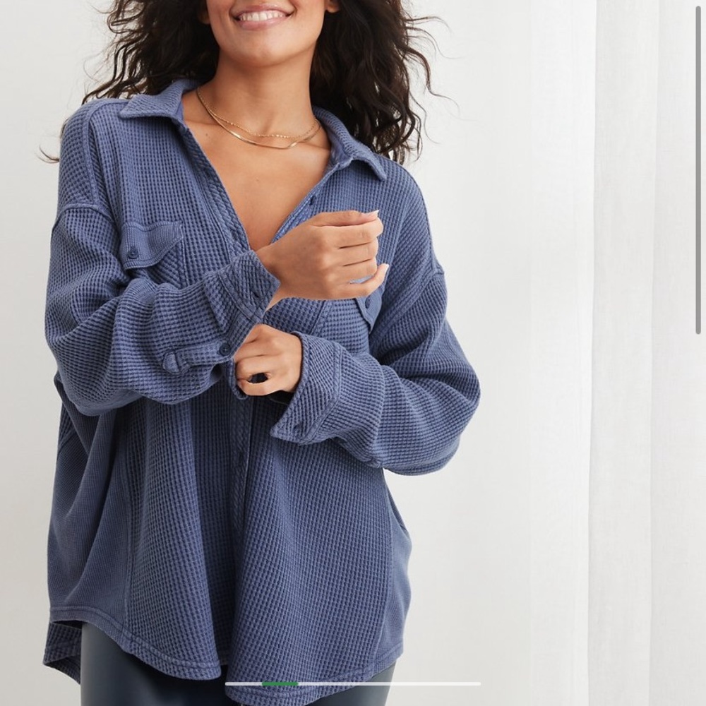 Aerie LumberJane Waffle Shirt